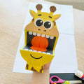 DIY Pop-Up Giraffe Printable Toy