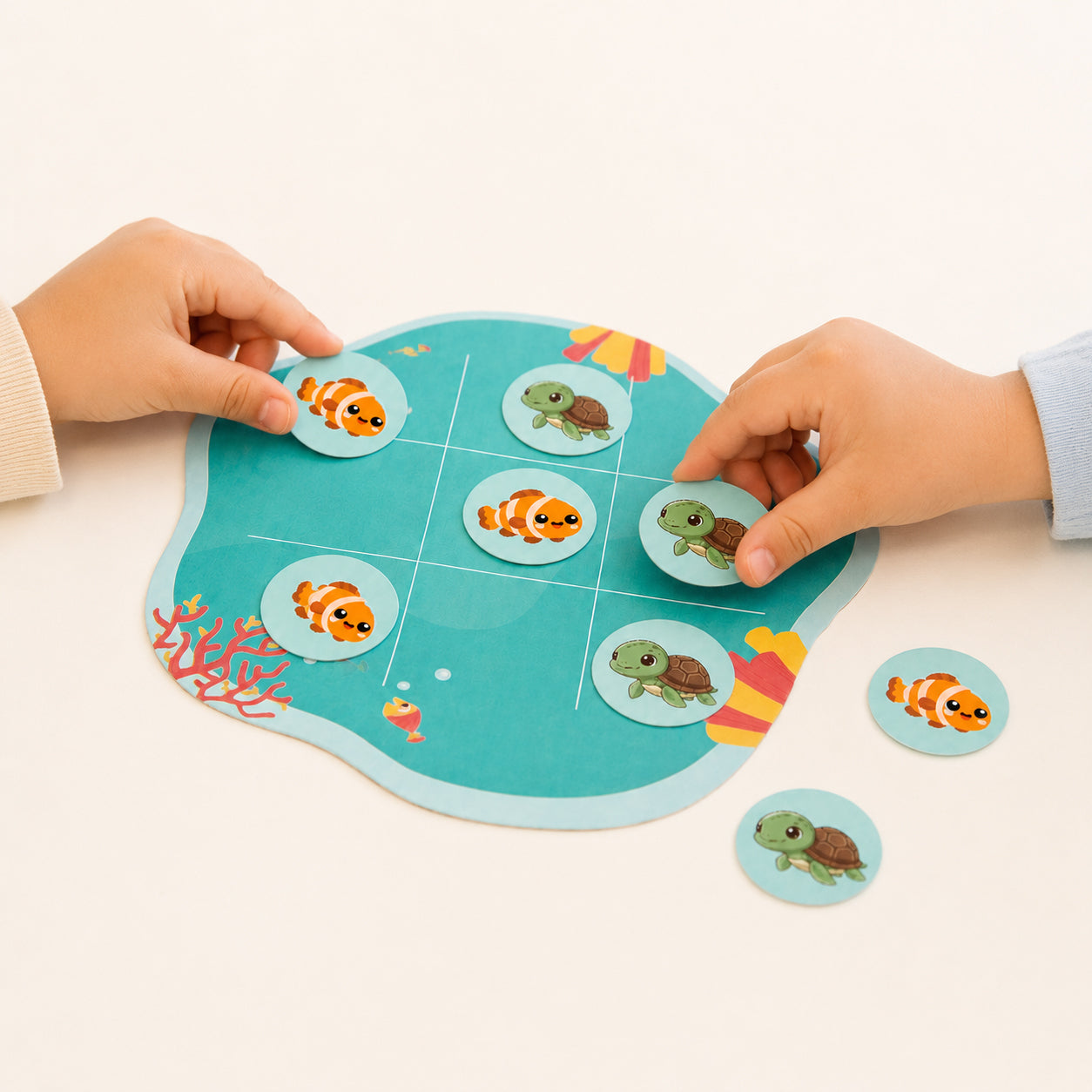 Ocean Tic-Tac-Toe DIY Printable Game